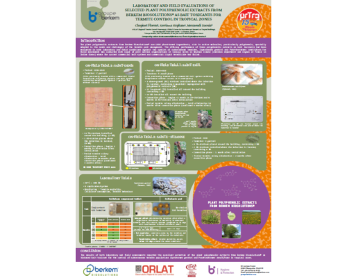 Affiche sur les extraits de végétaux pour le contrôle durable des termites en zone tropicale